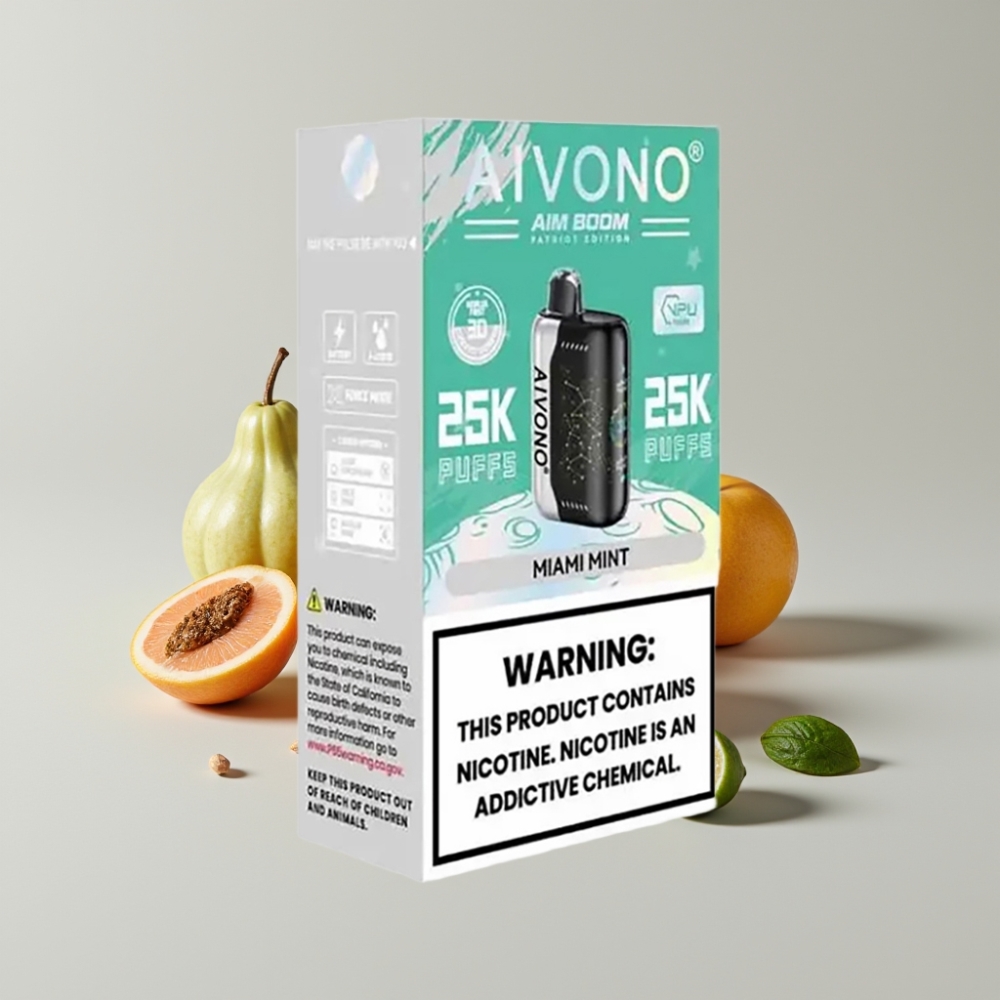 Aivono AIM BOOM 25000 Puffs 28ml Miami Menta Tipo-C 650mAh