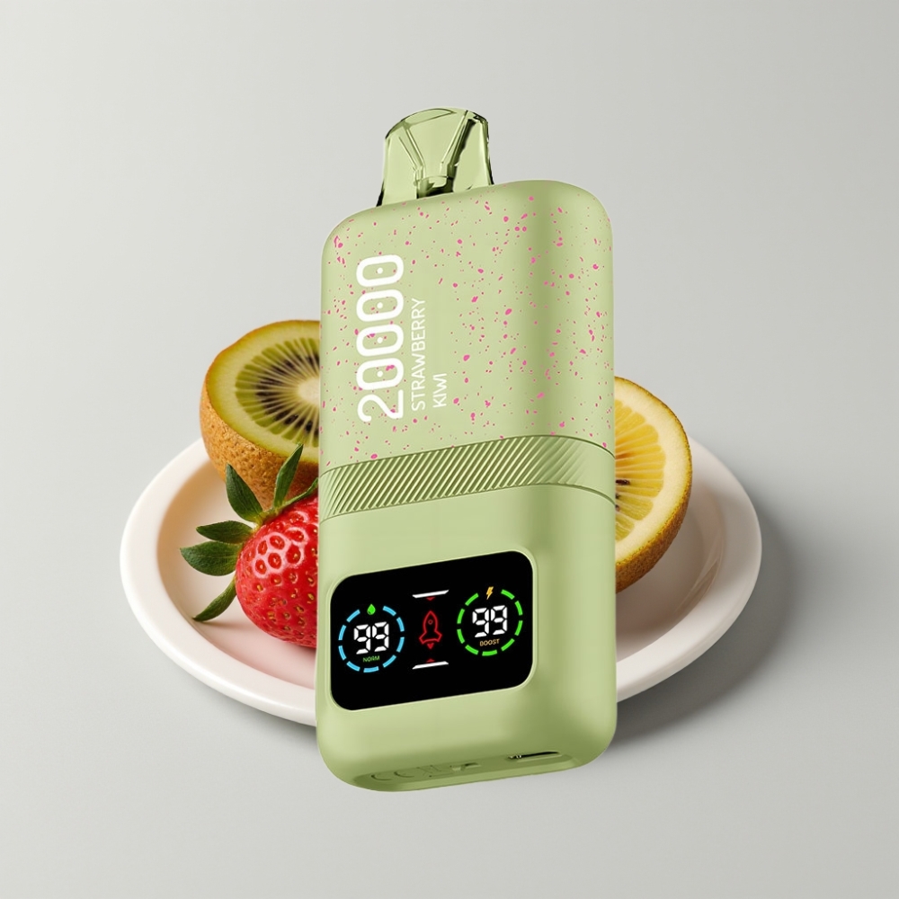 Aivono AIM MAGIC 20000 Puffs Doble Malla LCD Recargable fresa kiwi