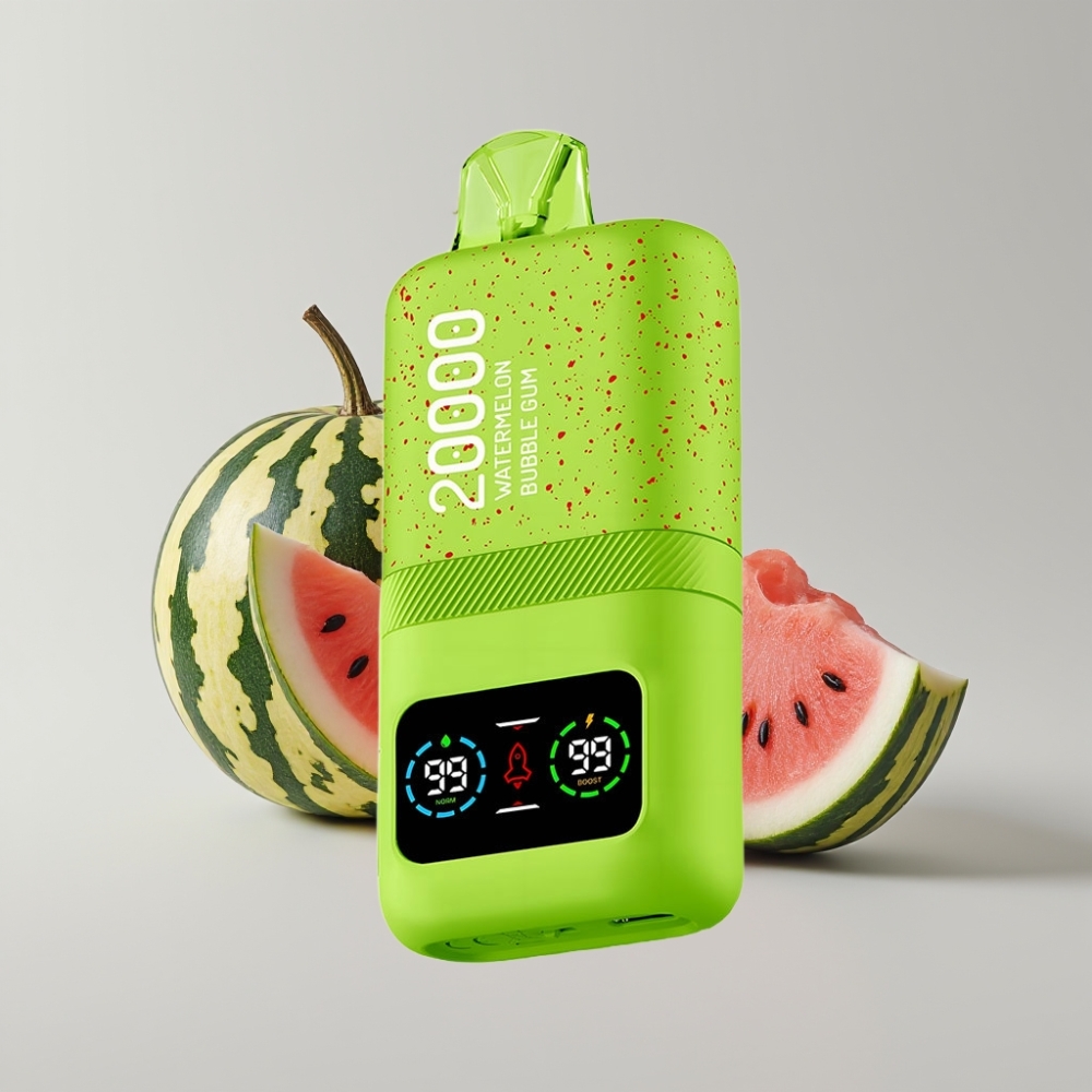 Aivono AIM MAGIC 20000 Puffs Recargable Tipo-C LCD 26ml Chicle Sandía Dual Mesh