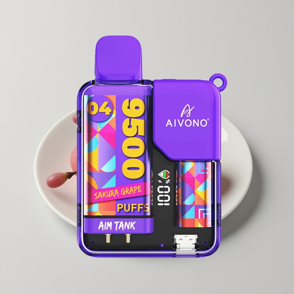 Aivono AIM-TANK 9500 Puffs 18ml LCD Sakura Uva