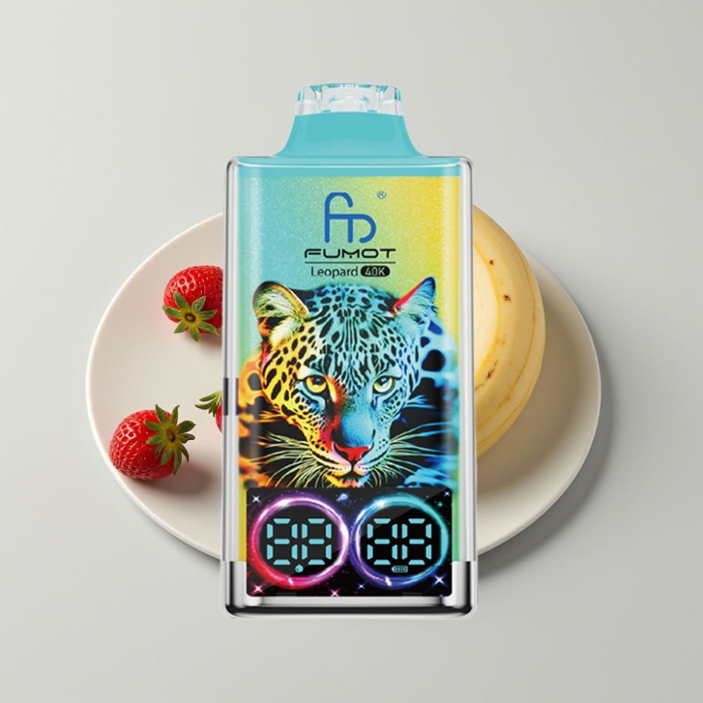 Fumot Leopard 40K Puffs Dual Mesh Fresa Plátano Tipo-C 700mAh