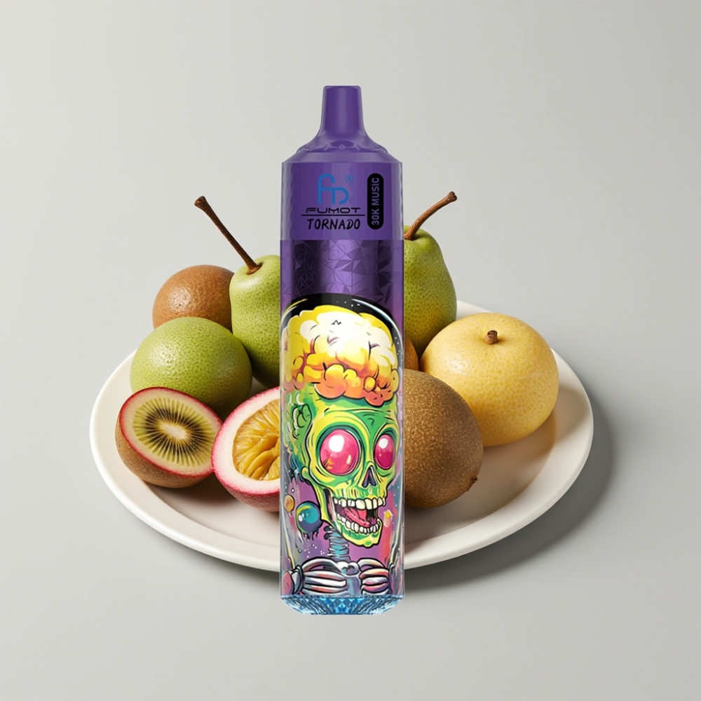 Fumot RandM Tornado 30000 Puffs 30mL 5% Kiwi Maracuyá Guayaba LED Recargable