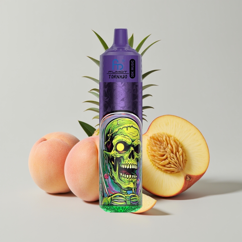Fumot RandM Tornado 30000 Puffs 30mL 5% LED Durazno Mango Piña