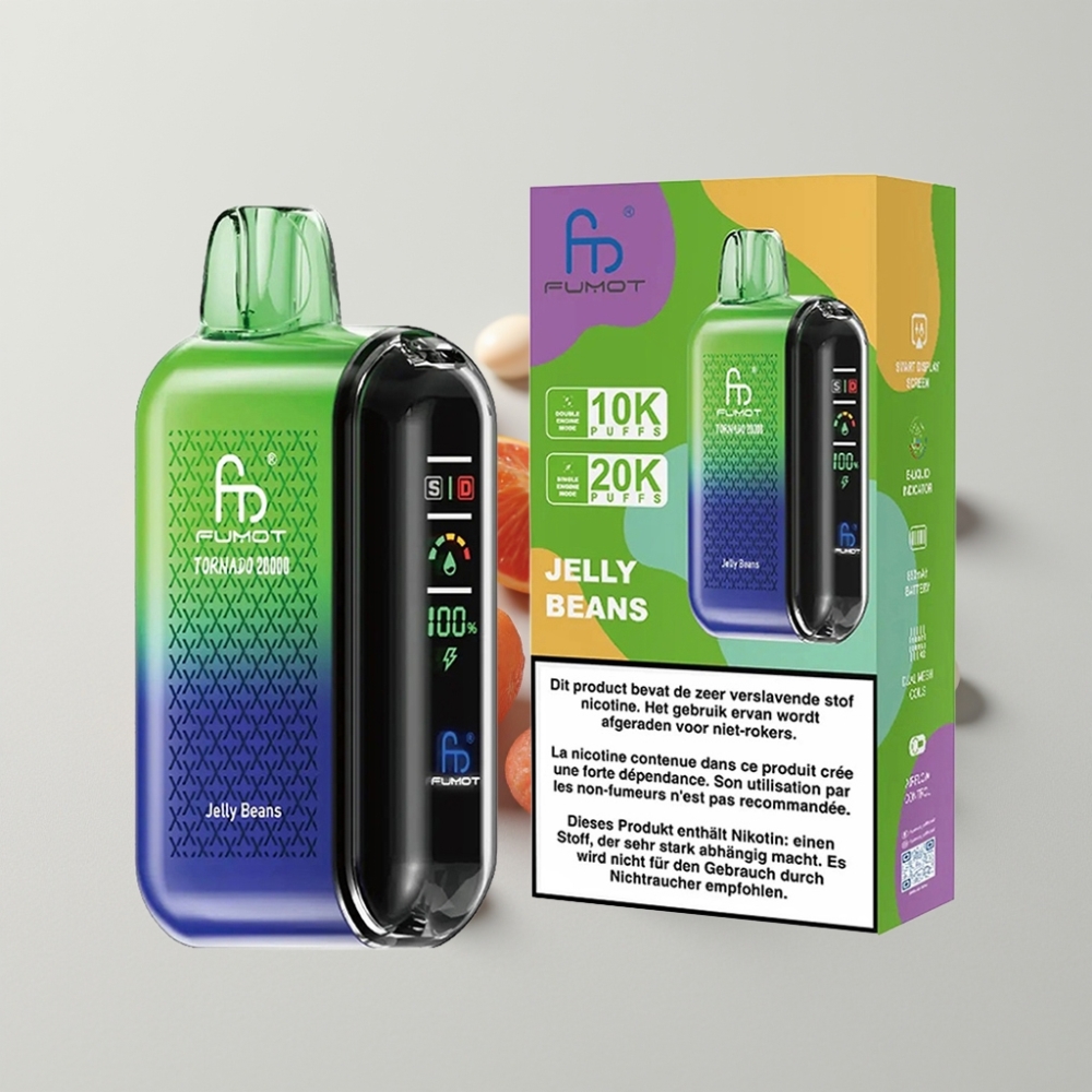 Fumot Tornado 20000 Puffs Doble Malla 20ml Jelly Beans 2% Nicotina