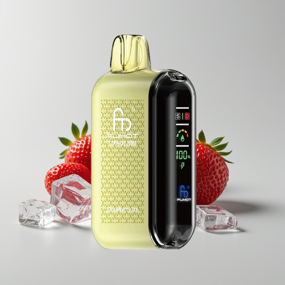 Fumot Tornado 20000 Puffs Dual Mesh Coil 20ml Fresa Hielo