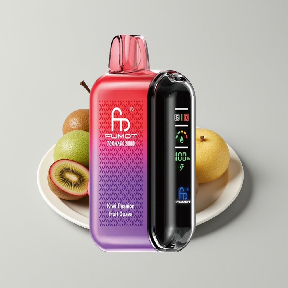 Fumot Tornado 20000 Puffs Dual Mesh Coil 20ml Kiwi Maracuyá Guayaba