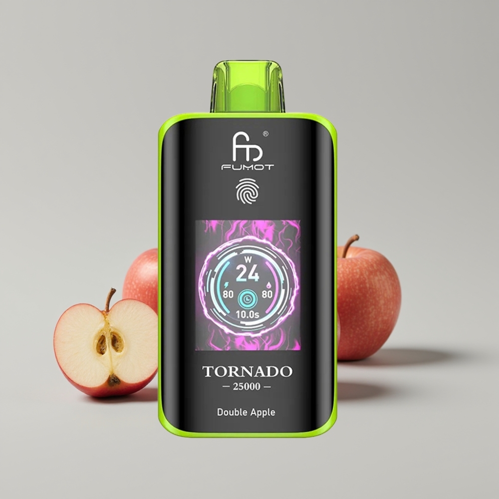 Fumot Tornado 25000 Puffs HD Screen 700mAh Recargable 20ml Doble Manzana
