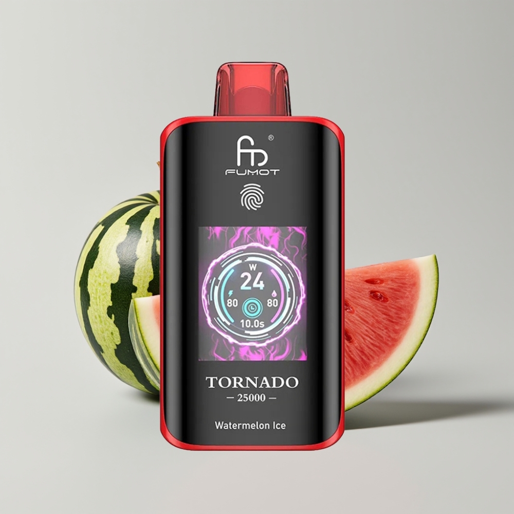 Fumot Tornado 25000 Puffs HD Screen 700mAh Recargable Sabor Sandía Helada