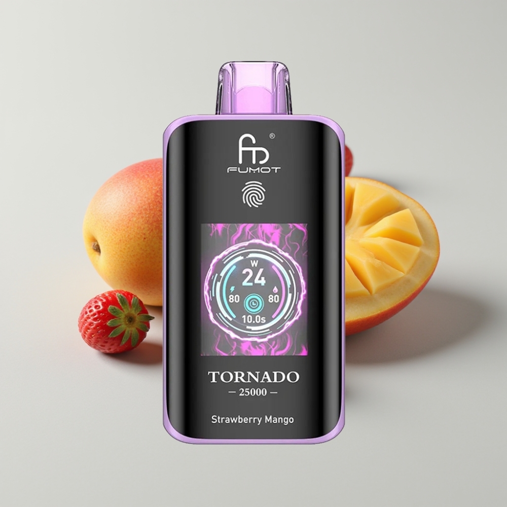 Fumot Tornado 25000 Puffs HD Screen Recargable 20ml Fresa Mango