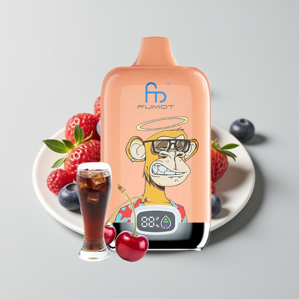 Fumot Tornado Digital Box 12000 Puffs 20ml Malla 550mAh Tipo-C Bayas Mixtas