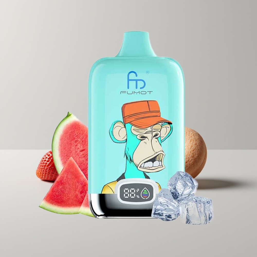 Fumot Tornado Digital Box 12000 Puffs 20ml Rosquilla de Fresa Tipo-C Recargable