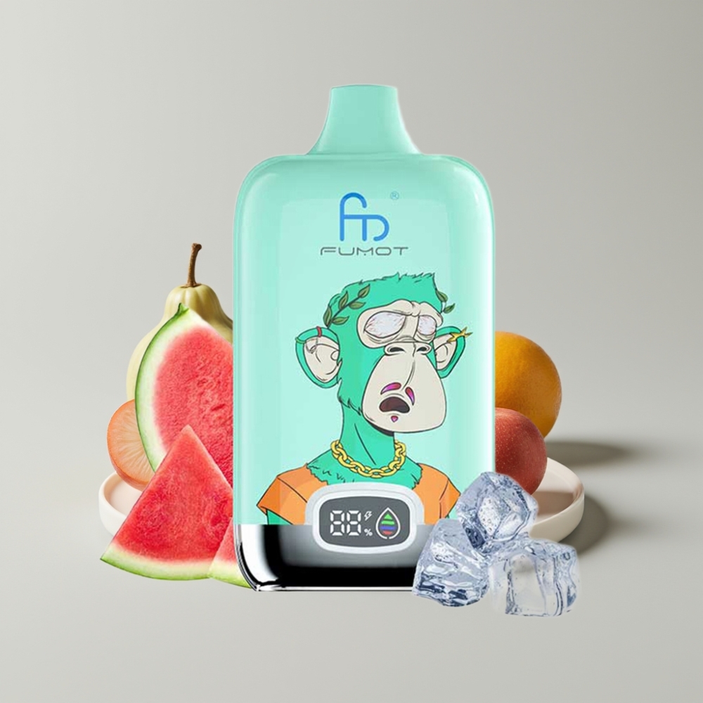 Fumot Tornado Digital Box 12000 Puffs Menta Refrescante 20ml Tipo-C Recargable