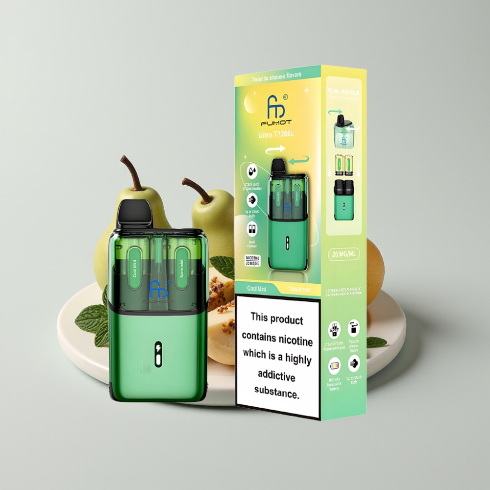 Fumot Ultra T32000 Disposable Vape 32000 Puffs 800mAh Menta Refrescante - Hierbabuena
