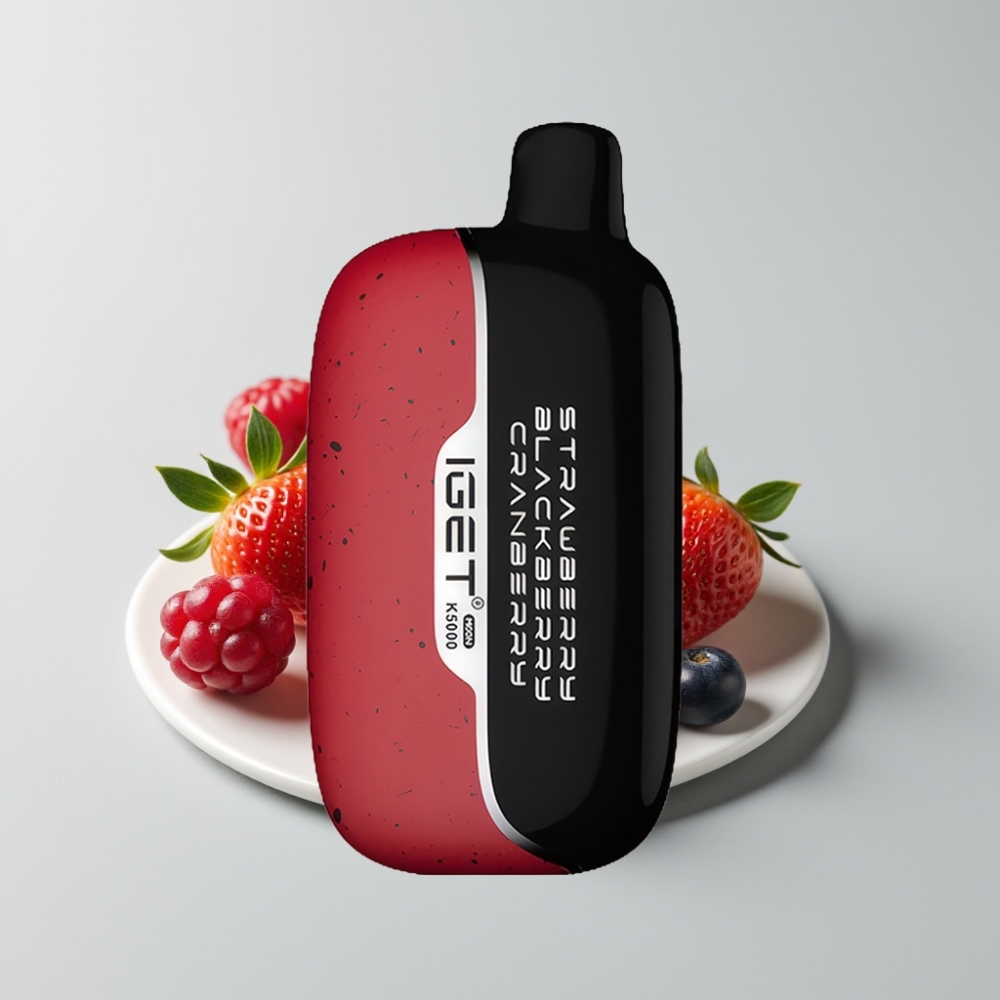 IGET Moon K5000 Puffs Desechable Fresa Mora Arándano PC 1.35 Ohm 81.5g 49.5x25.3x99.4mm