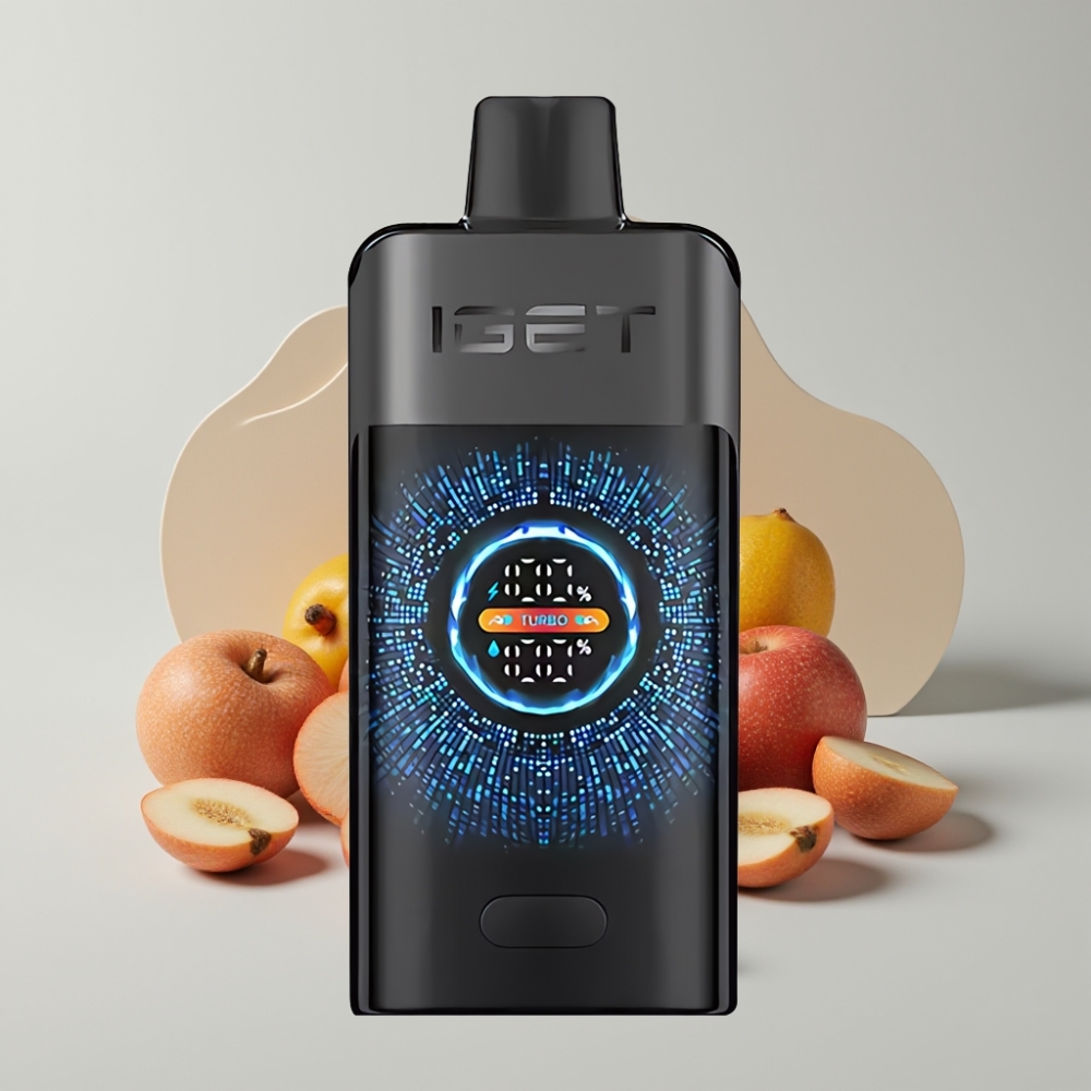 IGET ONE 12000 Puffs Disposable Vape Bosque Negro con Pantalla Curva a Color y Batería de 2700 mAh