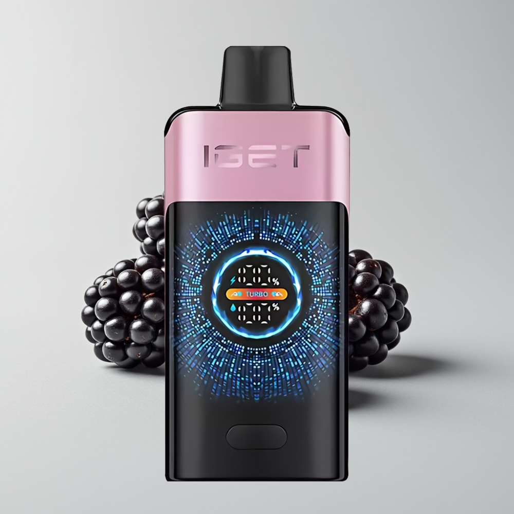 IGET ONE 12000 Puffs Disposable Vape Turbo Mode 9000 Puffs Sabor Mora Helada