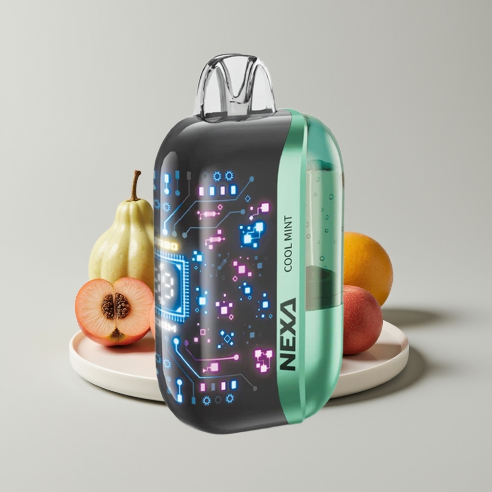 NEXA Ultra 50K Disposable Vape 20ml 800mah Menta Fresca Pantalla Curva 3D Tipo-C
