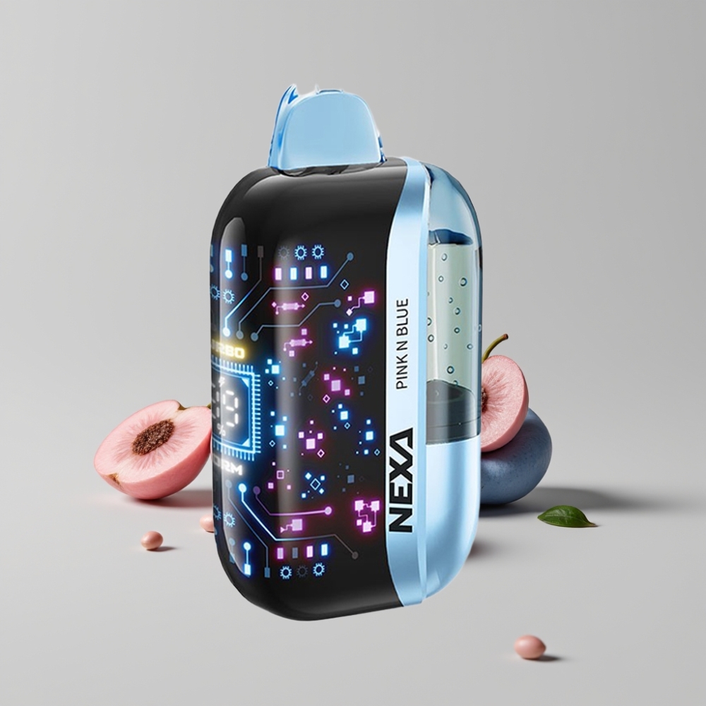 NEXA Ultra 50K Disposable Vape 50000 Puffs 20ml 5% Rosa y Azul Pantalla Curva 3D