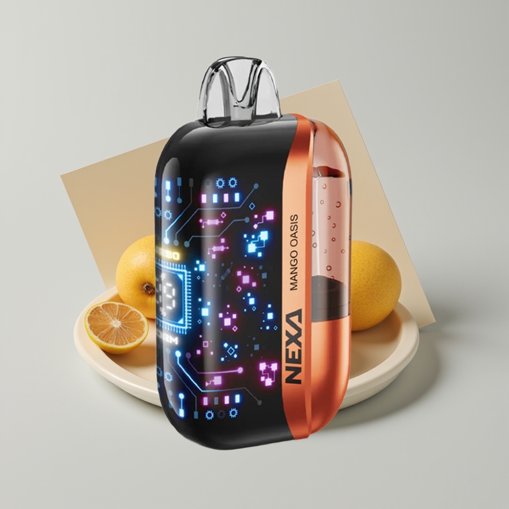NEXA Ultra 50K Disposable Vape Mango Oasis 20ml 800mah 5% 0.9ohm Pantalla 3D Tipo-C