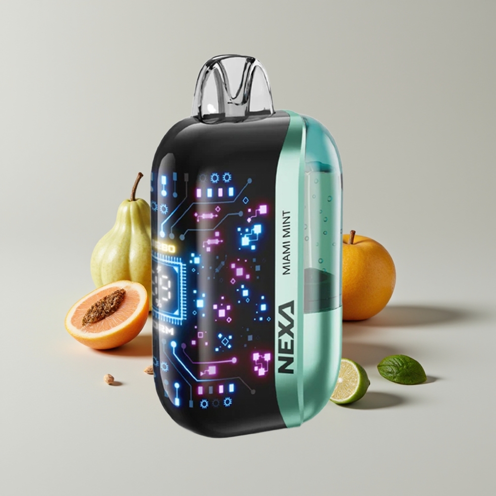 NEXA Ultra 50K Disposable Vape Menta de Miami 20ml 5% 800mAh Tipo-C