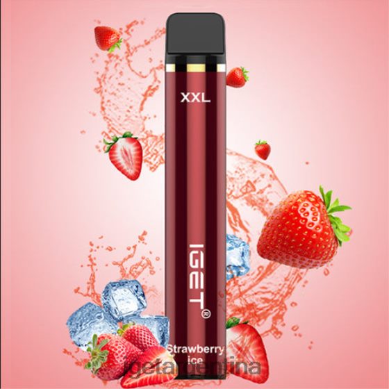 IGET Bar Online xxl - 1800 inhalaciones hielo de fresa J60FFH539