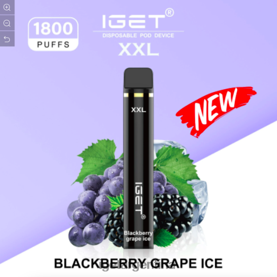 IGET Online xxl - 1800 inhalaciones hielo de uva y mora J60FFH597
