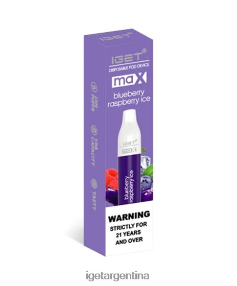 IGET Vape Argentina tengo máximo hielo de frambuesa y arándanos J60FFH80