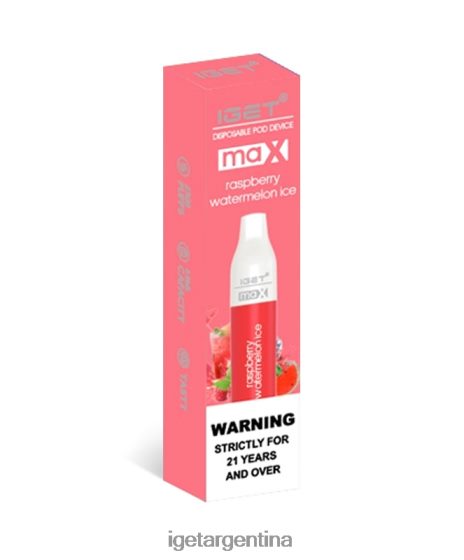 IGET Vape Argentina tengo máximo hielo de sandía frambuesa J60FFH90