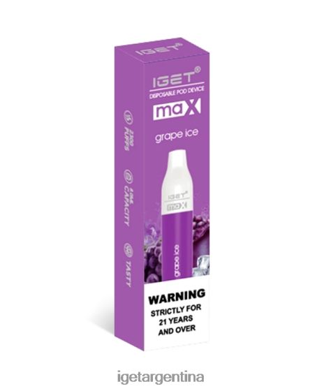 IGET Vape tengo máximo hielo de uva J60FFH82