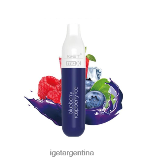IGET Bar Online max - 2300 inhalaciones hielo de frambuesa y arándanos J60FFH619