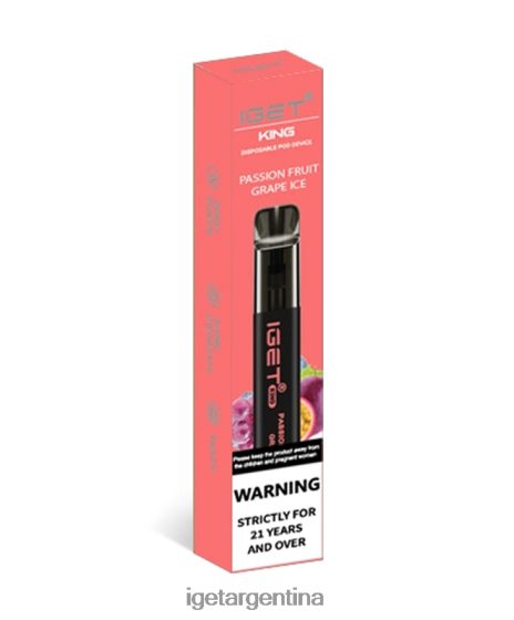 IGET Vape Argentina Tengo rey hielo de uva de maracuyá J60FFH110