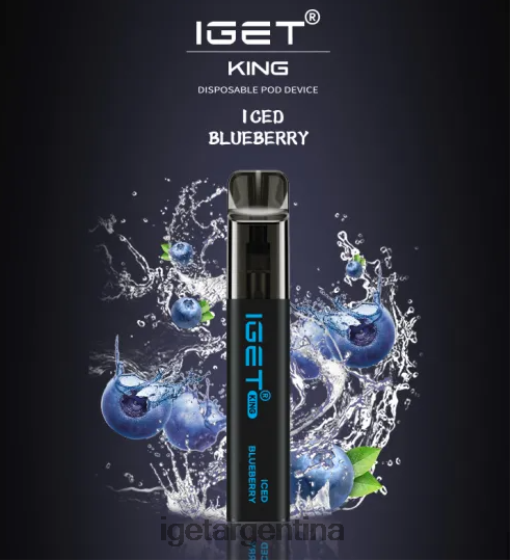 IGET Bar rey - 2600 inhalaciones arándano helado J60FFH555