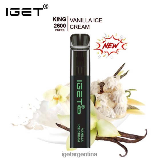 IGET Bar rey - 2600 inhalaciones helado de vainilla J60FFH575