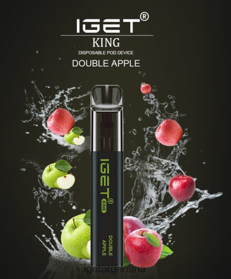 IGET Vape Argentina rey - 2600 inhalaciones manzana doble J60FFH524