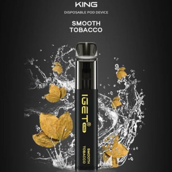 IGET Vape Shop rey - 2600 inhalaciones tabaco suave J60FFH550