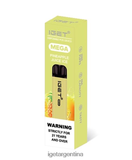 IGET Vape Argentina entiendo mega hielo de jugo de piña J60FFH140