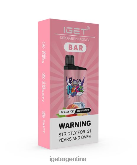 IGET Vape Argentina barra de hielo de durazno J60FFH170