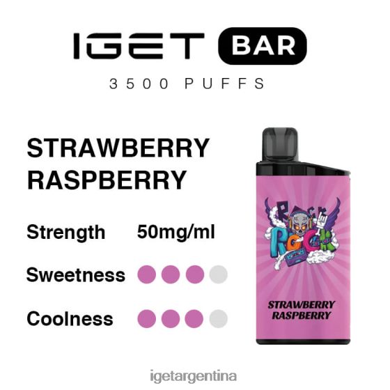 IGET Online barra 3500 inhalaciones frambuesa fresa J60FFH273