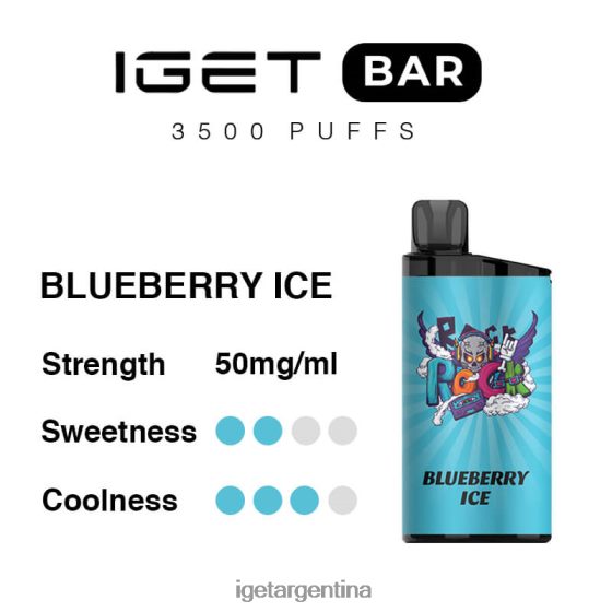 IGET Bar Shop barra 3500 inhalaciones hielo de arándanos J60FFH288