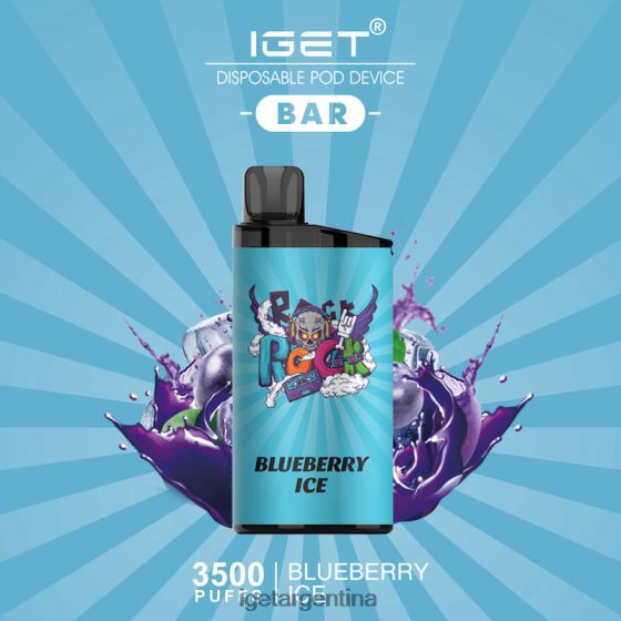 IGET Bar barra - 3500 inhalaciones hielo de arándanos J60FFH525