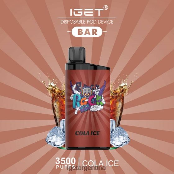IGET Vape Online barra - 3500 inhalaciones hielo de cola J60FFH438