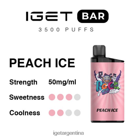 IGET Sale barra 3500 inhalaciones hielo de durazno J60FFH279