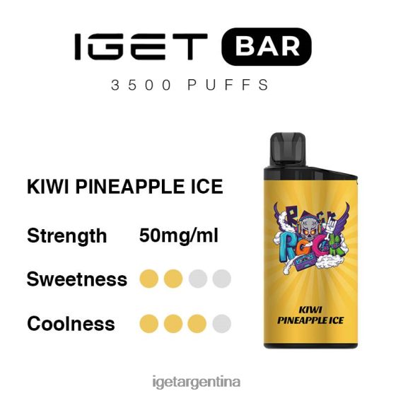 IGET Shop barra 3500 inhalaciones hielo de kiwi y piña J60FFH287