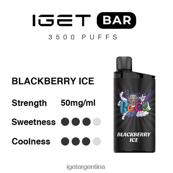 IGET Bar barra 3500 inhalaciones hielo de mora J60FFH301