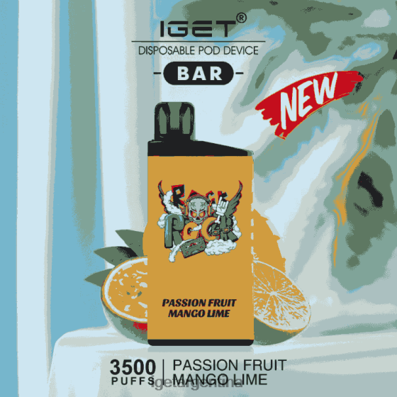 IGET Vape barra - 3500 inhalaciones maracuyá mango lima J60FFH616