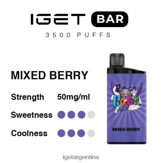IGET Online barra 3500 inhalaciones mezcla de baya J60FFH283