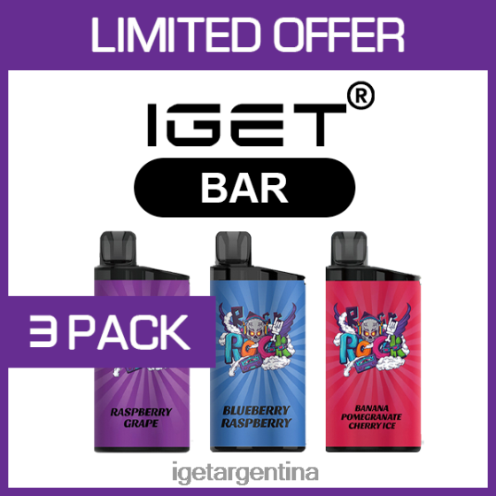 IGET Vape Argentina barra - 3500 inhalaciones - paquete de 3J60FFH464