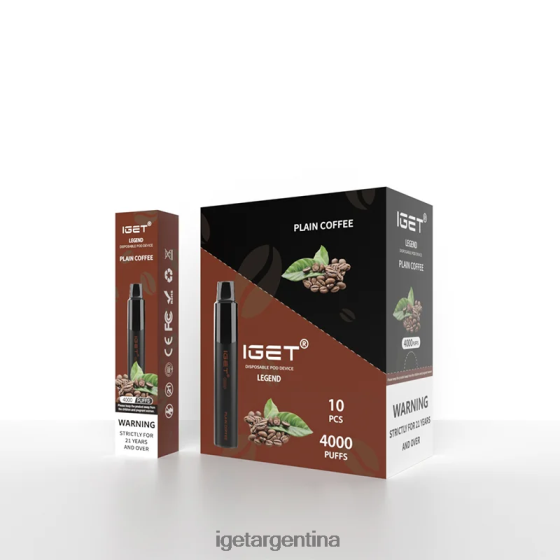 IGET Vape Argentina Legend 4000 bocanadas. café simple J60FFH340