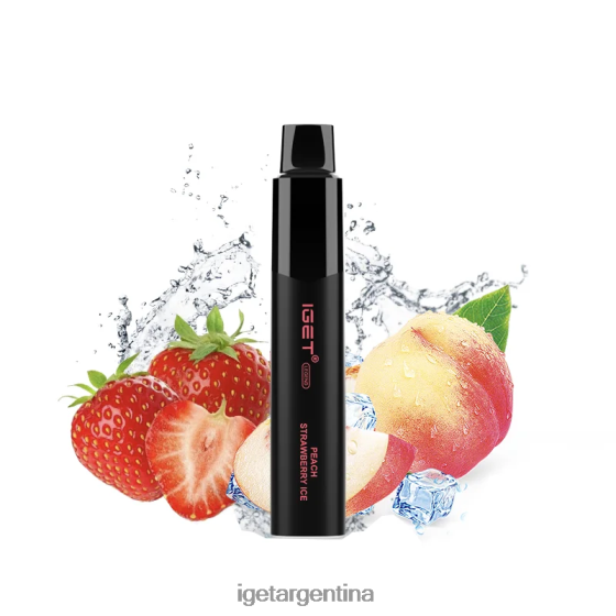 IGET Vape Argentina Legend 4000 bocanadas. hielo de fresa melocotón J60FFH330