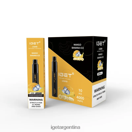 IGET Bar Shop Legend 4000 bocanadas. hielo de mango y plátano J60FFH328